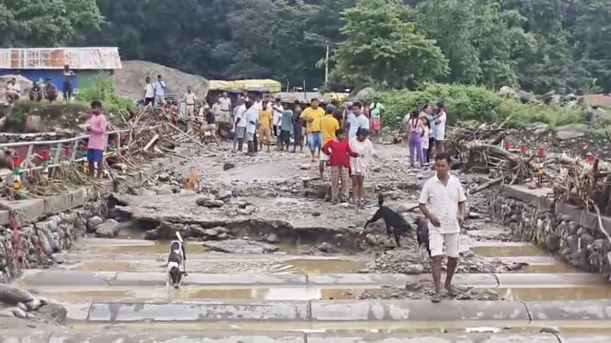 Dudhiya Bridge collapses due to heavy rain