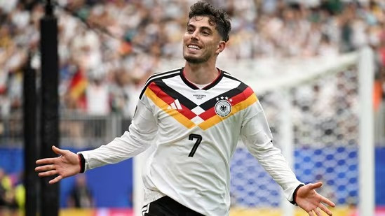 Germany's Kai Havertz bagged a brace