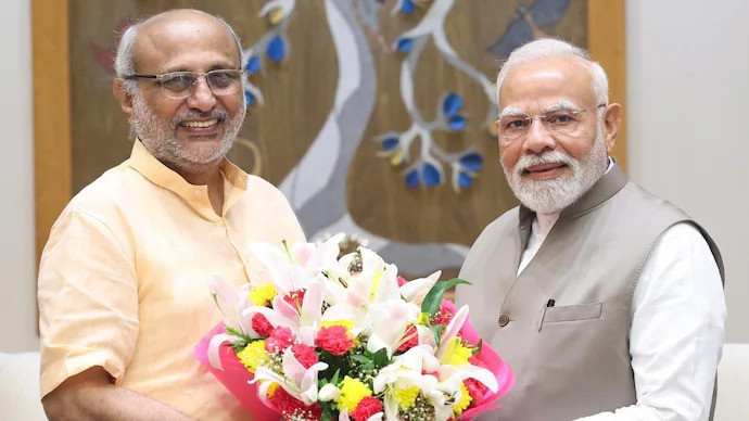 Vice President C P Radhakrishnan congratulates PM Modi on historic milestone