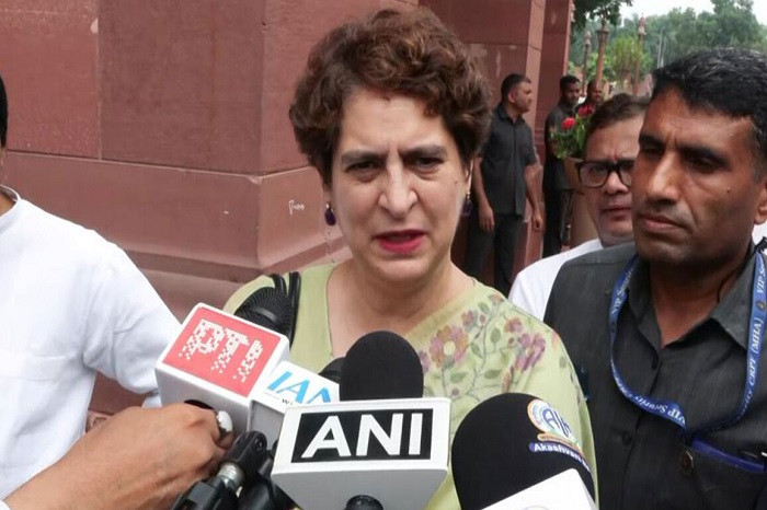 Congress MP Priyanka Gandhi
