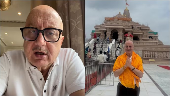 Anupam Kher shared a cryptic video on X amid Ayodhya row