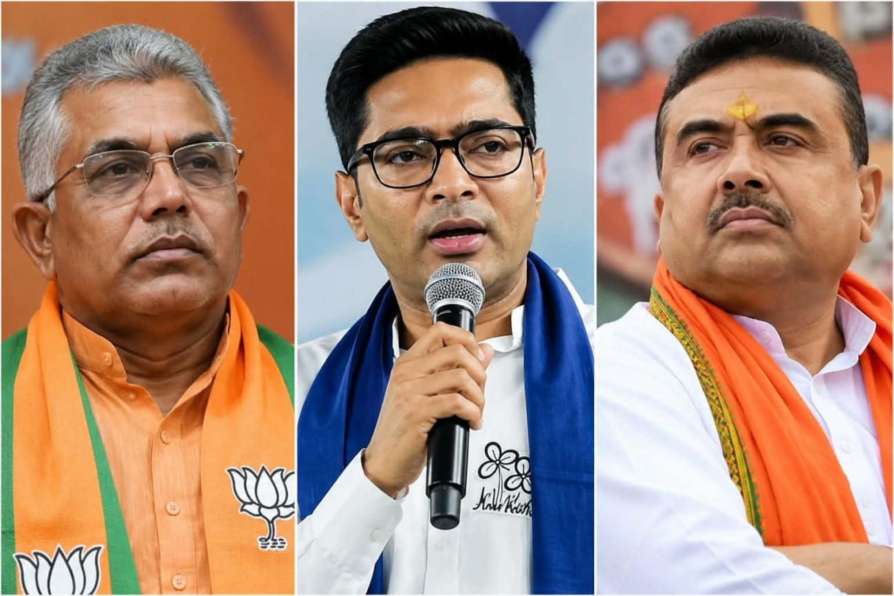 CM S uvendu Adhikari, Dilip Ghosh on Abhishek Banerjee