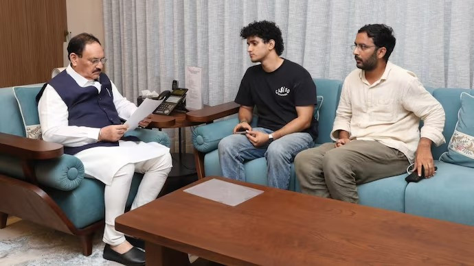 CJP supporters meet Union Minister JP Nadda