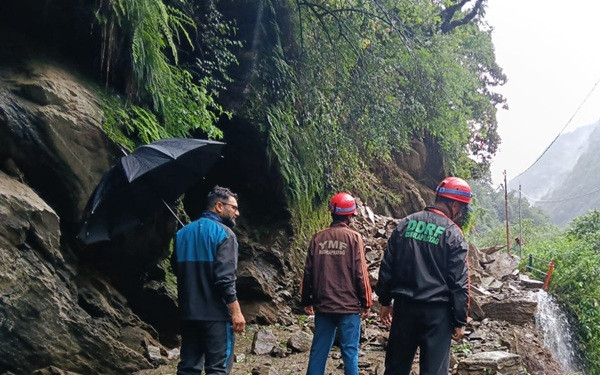 Heavy rain in Kedar Valley