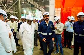 Steel minister Kumaraswamy at Durgapur