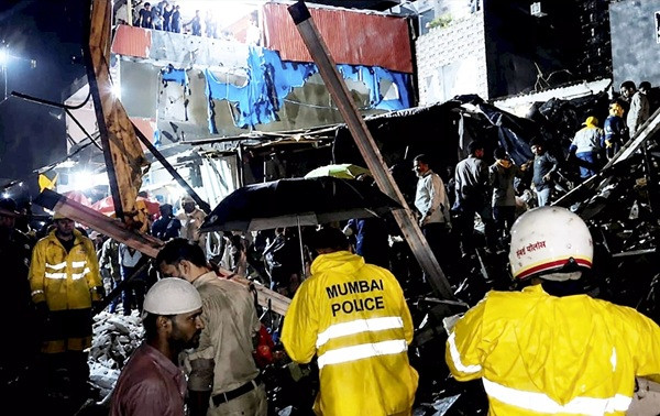 Mankhurd chawl collapse amid heavy rain in Mumbai