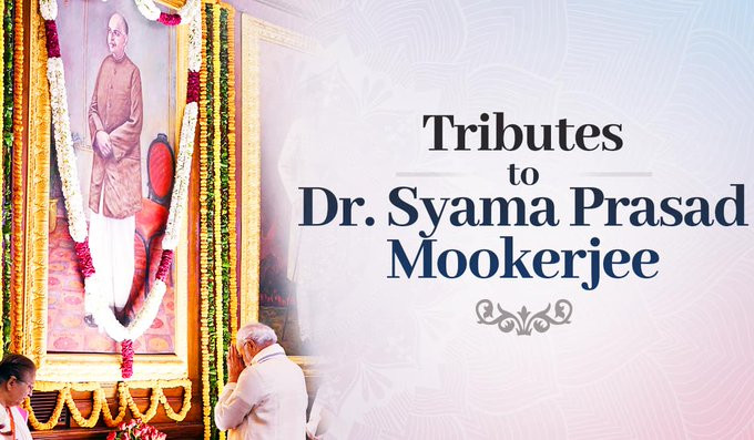 PM Modi pays tribute to Dr. Syama Prasad Mookerjee on his 125th birth anniversary