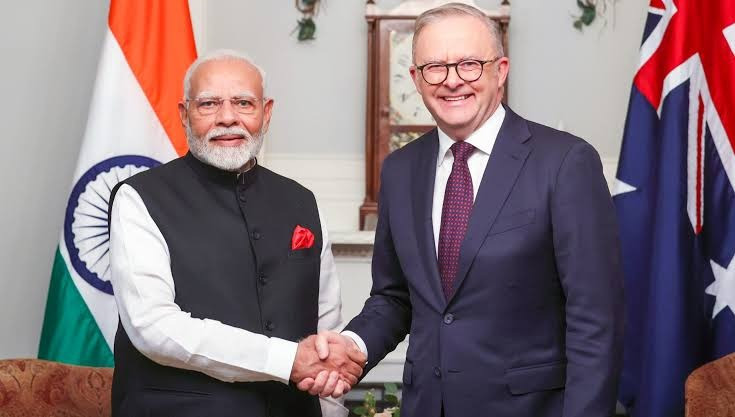 Prime Minister Narendra Modi and Australian Prime Minister Anthony Albanese