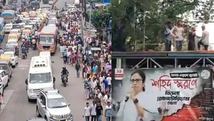 Martyrs commemorated on three stages in the heart of Kolkata today