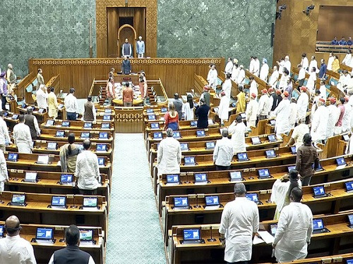 Both Houses adjourned till 2 pm amid Opposition protests