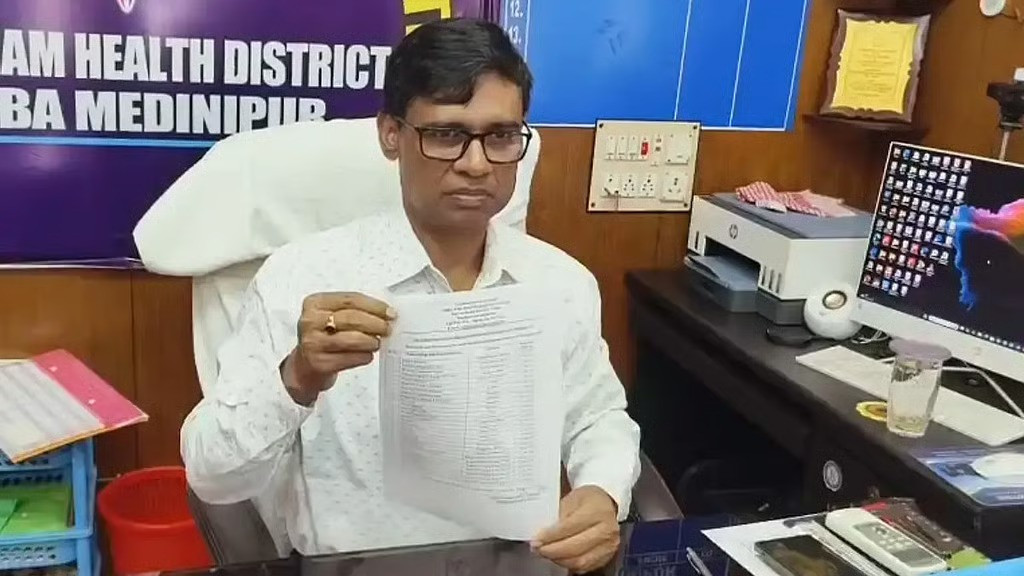Asit Kumar Dewan, (CMOH), Nandigram Health District