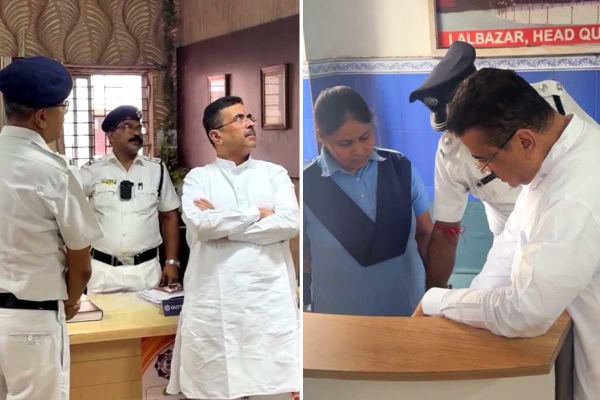 CM Suvendu Adhikari visit Watgunge Police Station