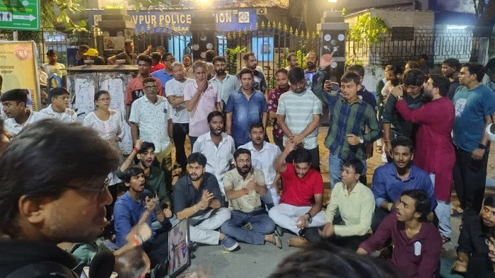 High tension prevailed at Jadavpur University on Wednesday night