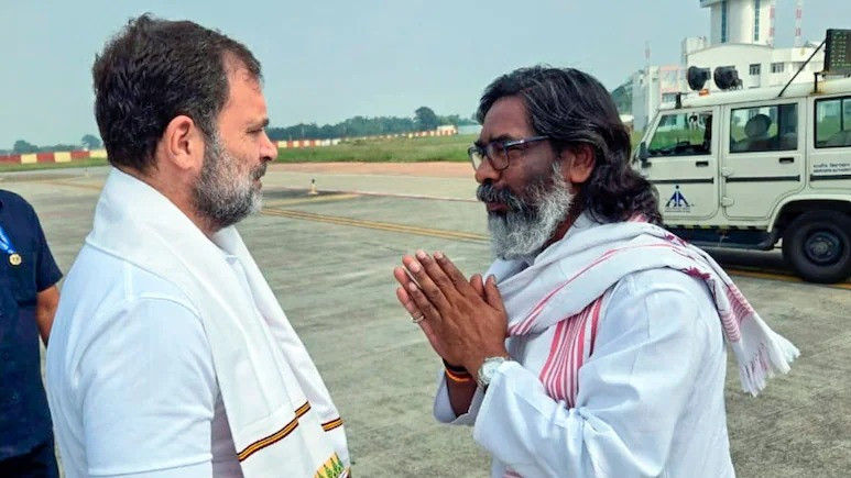 Rahul Gandhi's Congress and Hemant Soren's party are allies in Jharkhand