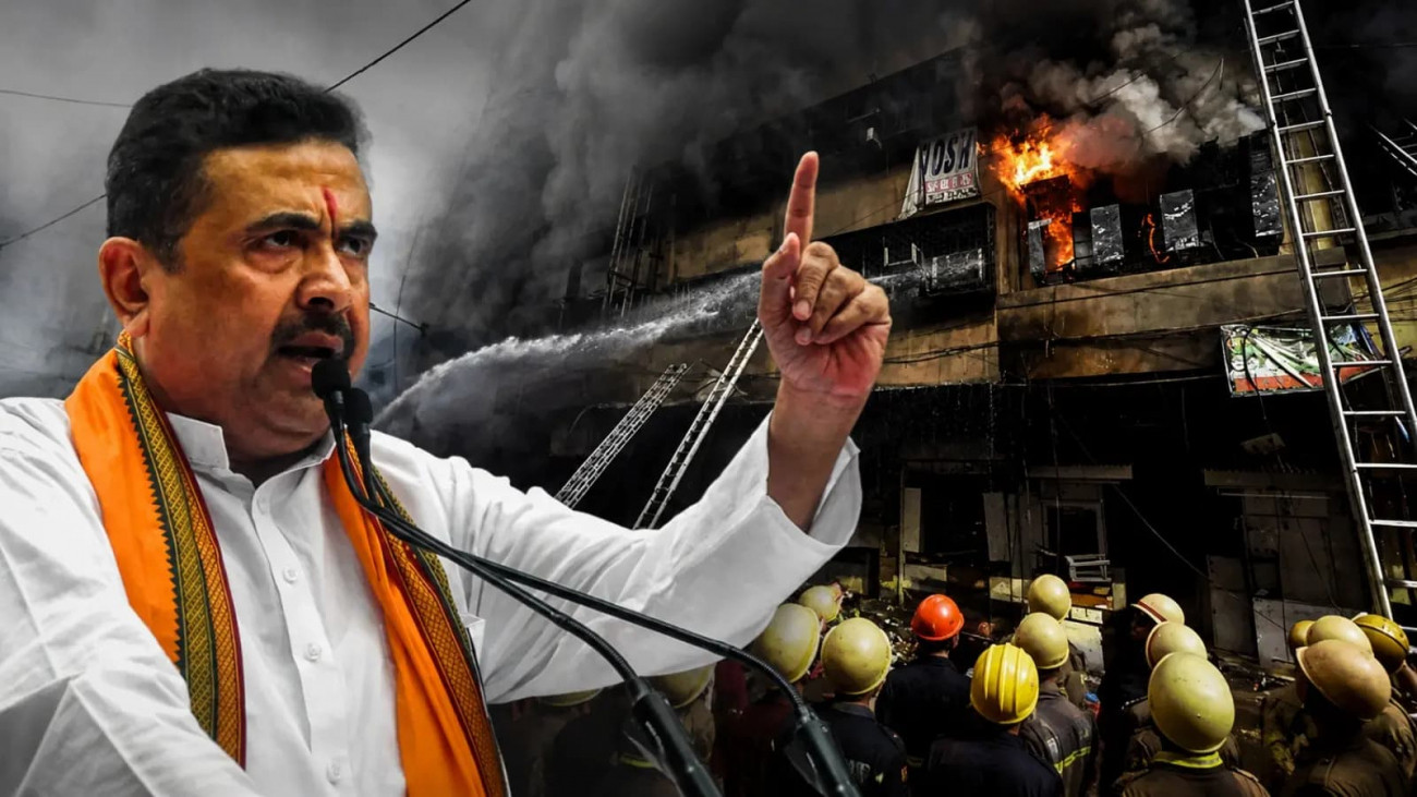 Suvendu Adhikari on New Market Hotel Fire