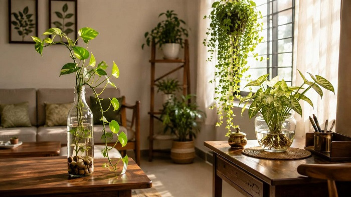 Budget Home Decor with Indoor Plants