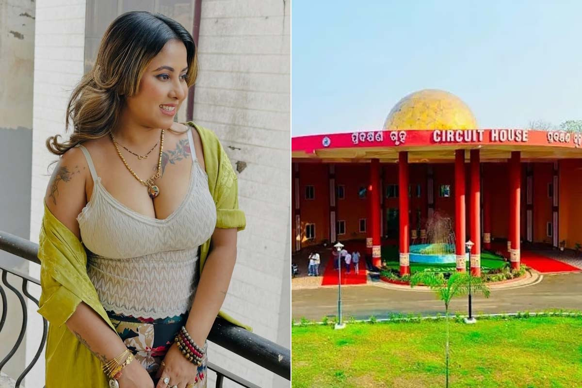 Adult film star Tina Nandi and the Odisha Circuit House