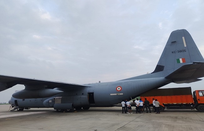 India has sent its fifth aircraft to Nepal carrying an 11-member rescue team