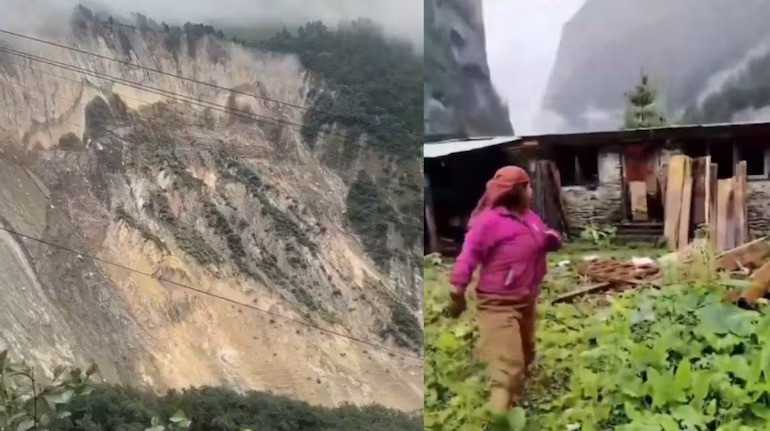 Mountain collapses within seconds in Nepal