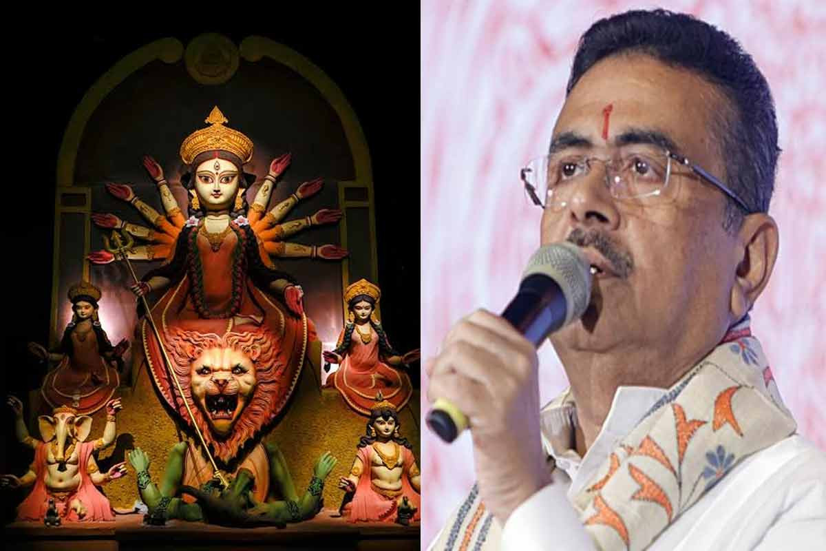 Puja organizers give Suvendu a 'return gift'