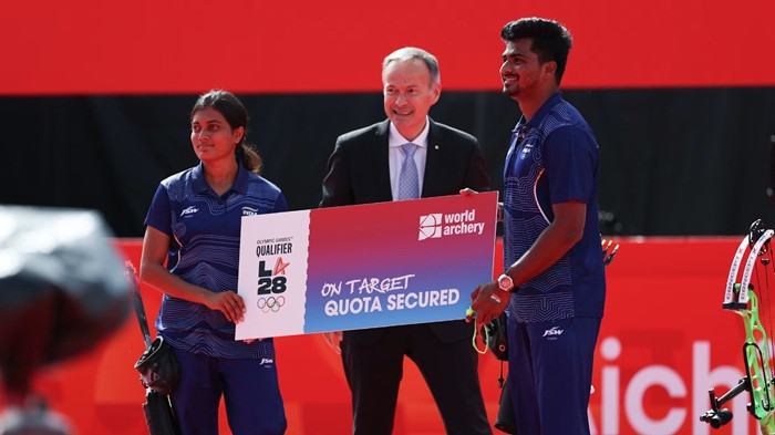 Sahil Jadhav & Chikitha Taniparthi win gold medal at Asian Games 2026