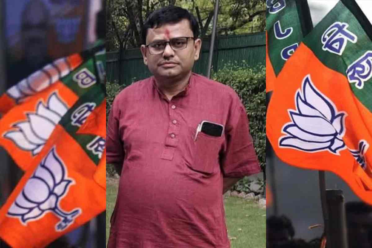 Sakharov Sarkar, the BJP candidate for Rejinagar