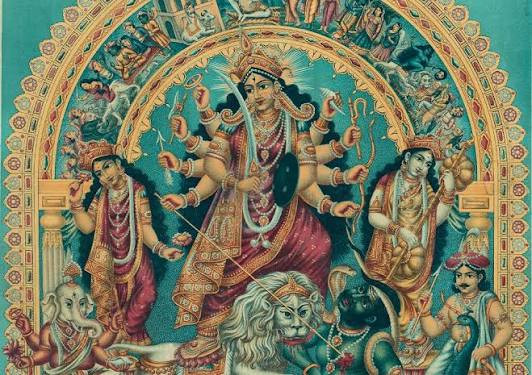 Three Armed Durga Puja