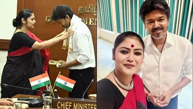 TMC rebel MP Saayoni Ghosh meets Tamil Nadu Chief Minister Vijay