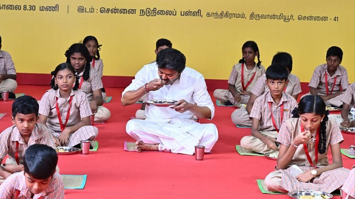 TN CM Vijay launches Kamaraj Breakfast Scheme expansion