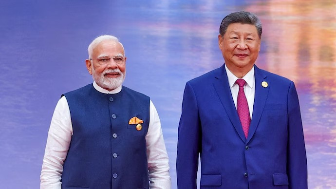 Prime Minister Narendra Modi with Chinese President Xi Jinping
