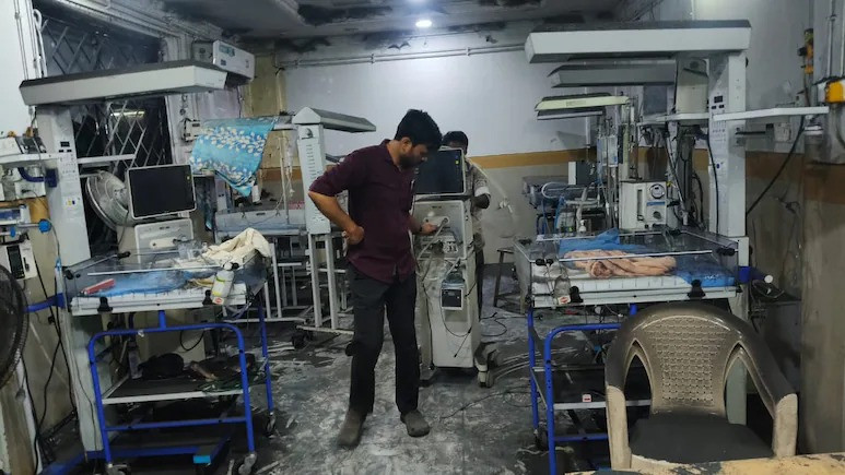 AC Blast Triggers Fire At Telangana Hospital