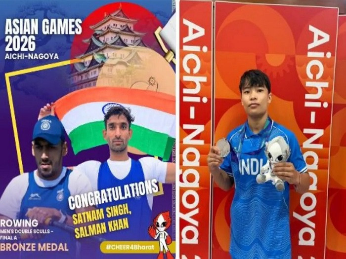 President Murmu praises Satnam-Salman and Roshibina Devi for Asian Games 2026 medals