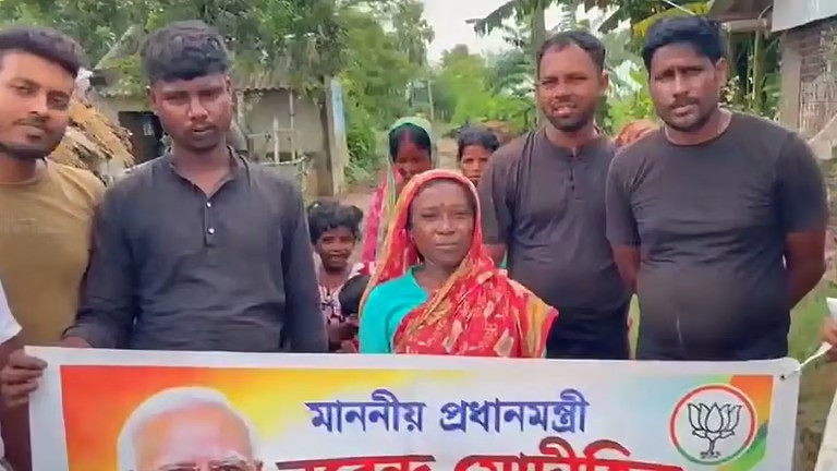 BJP leader's wife uses 'Annapurna Bhandar' funds for road repair work
