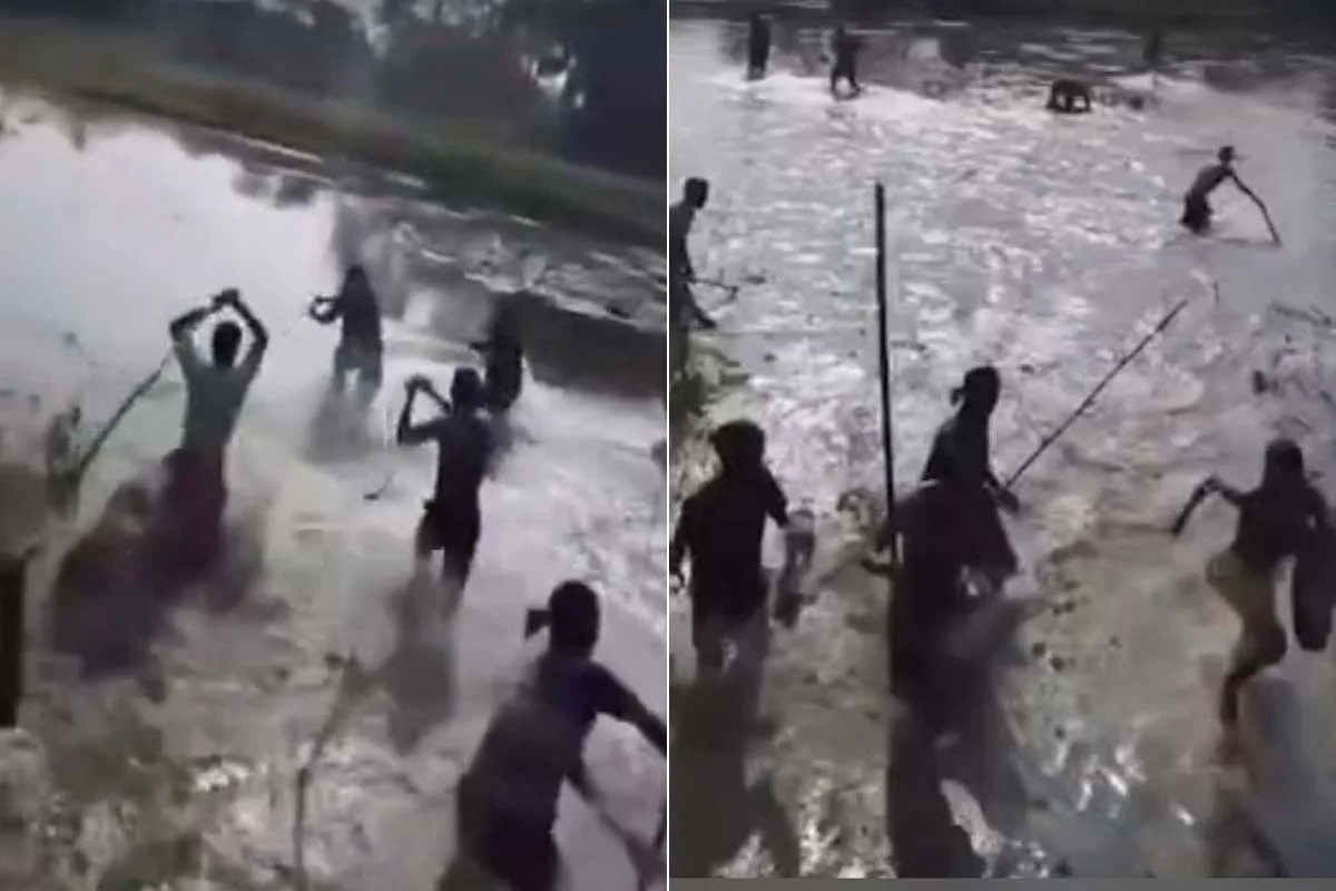 As the BSF attempted to intervene, stones were pelted at the jawans