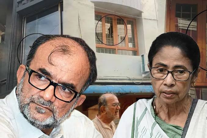 Bikash Ranjan Bhattacharya and Mamata Banerjee
