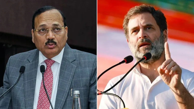 Chief Justice of India Surya Kant. (Right) Rahul Gandhi
