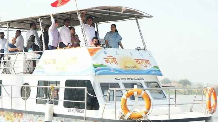 CM Rekha Gupta inspects Namo Yamuna River Safari
