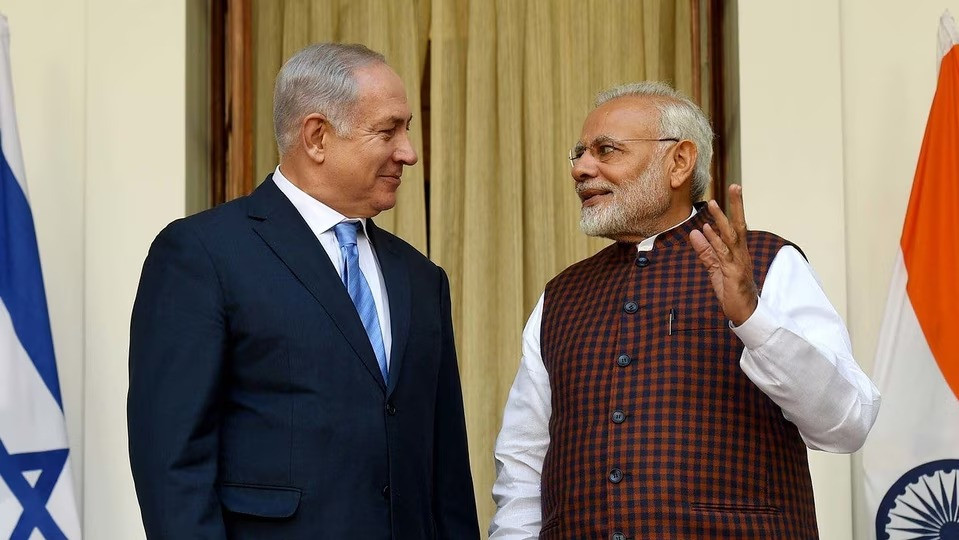Israeli PM Benjamin Netanyahu & Indian PM Narendra Modi