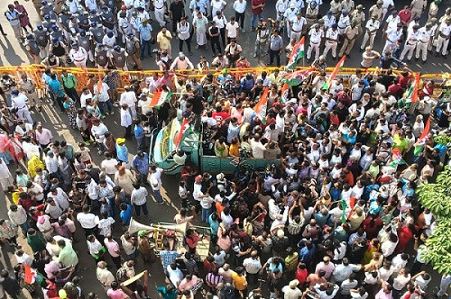 Photos of Trinamool workers' rally in Kolkata