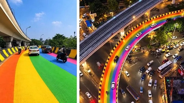 Agnimitra Paul, road colouring project Bengal