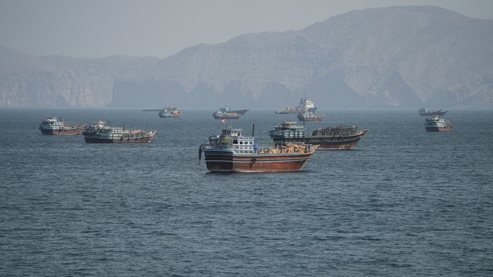 Vessels at the Strait of Hormuz