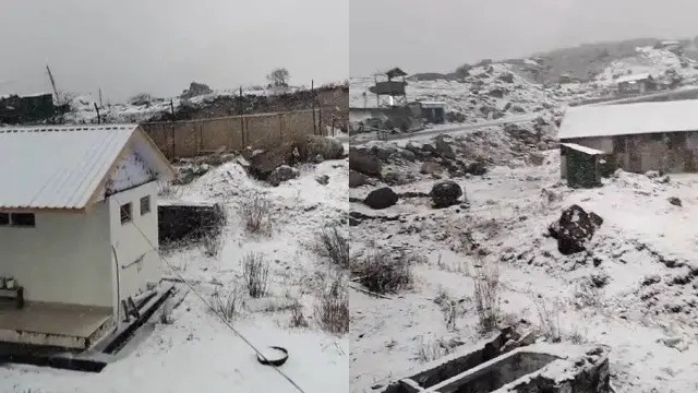 Fresh Snowfall In Sikkim Amid Heavy Rainfall