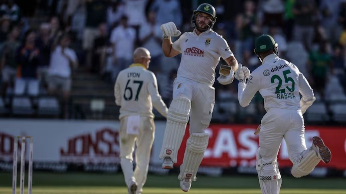 Wiaan Mulder scored a century on Day 4 of the Cape Town Test