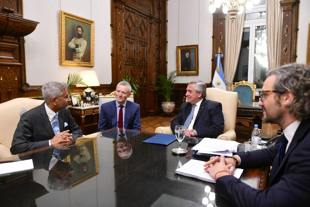 S Jayshankar met Argentina president