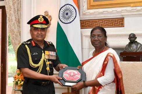 Army chief met president Droupadi Murmu